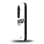 nasa white back phone cover | glass case for samsung galaxy s23 plus