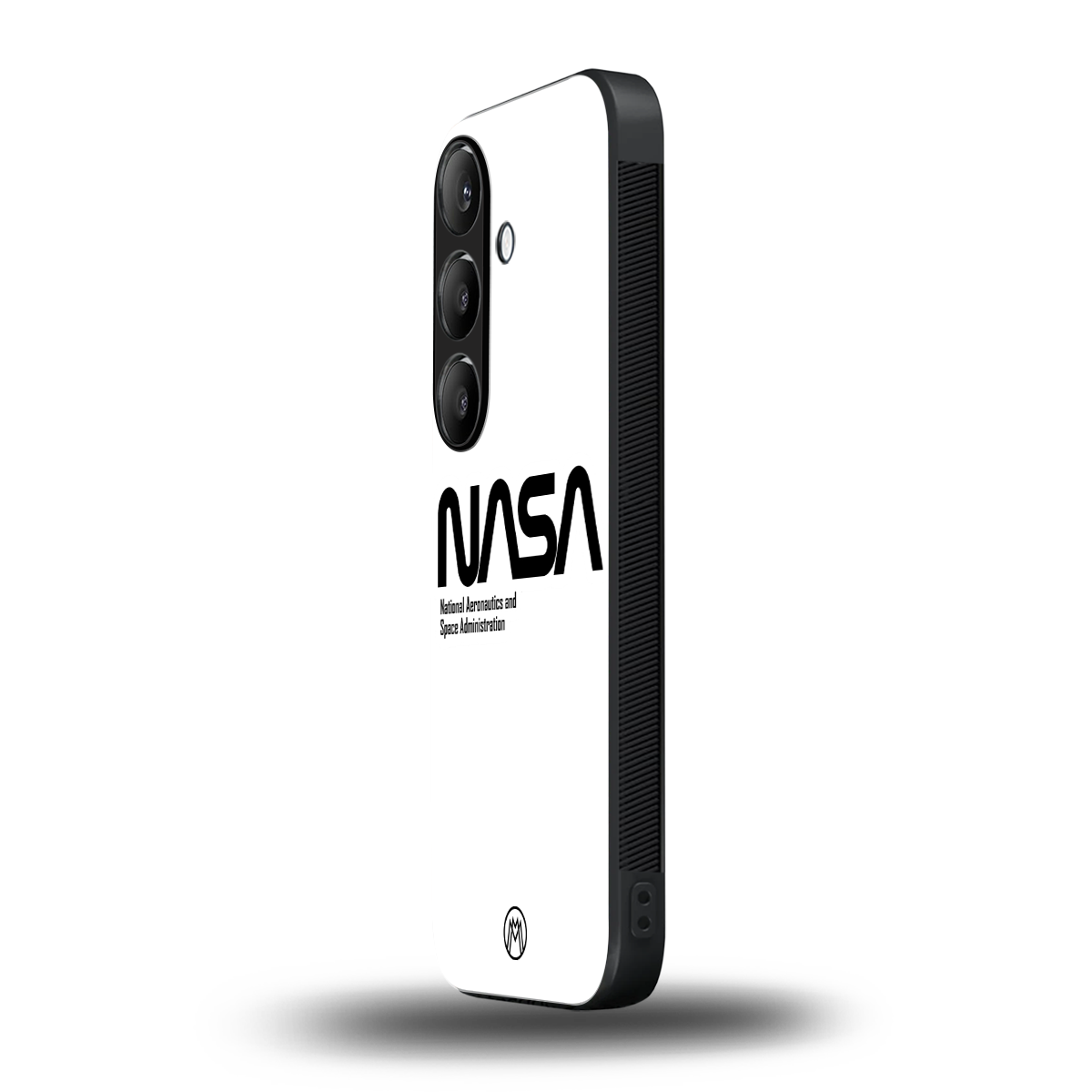 nasa white back phone cover | glass case for samsung galaxy s23 plus
