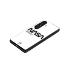 nasa white back phone cover | glass case for samsung galaxy s23 plus