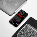 nasa project back phone cover | glass case for iphone 16 plus