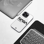 Nasa White Phone Cover | Glass Case