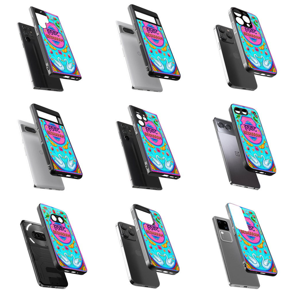 Durable Glass Back Mobile Case for iPhone, Samsung, OnePlus, Google Pixel, Redmi, Vivo, Oppo