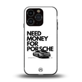 need money for porsche back phone cover | glass case for iphone 13 pro