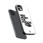 need money for porsche back phone cover | glass case for iphone 14 plus