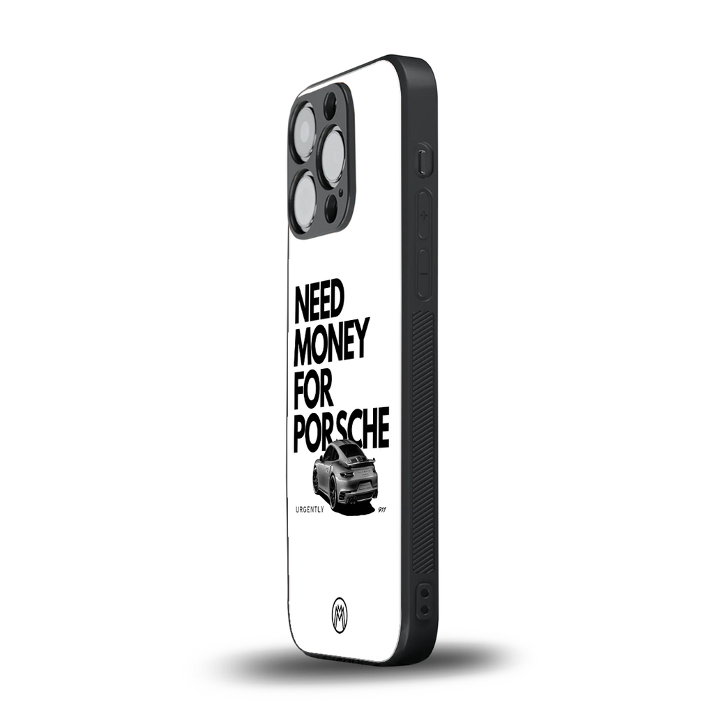 need money for porsche back phone cover | glass case for iphone 15 pro