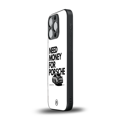 need money for porsche back phone cover | glass case for iphone 15 pro