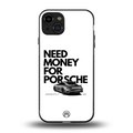 need money for porsche back phone cover | glass case for iphone 15