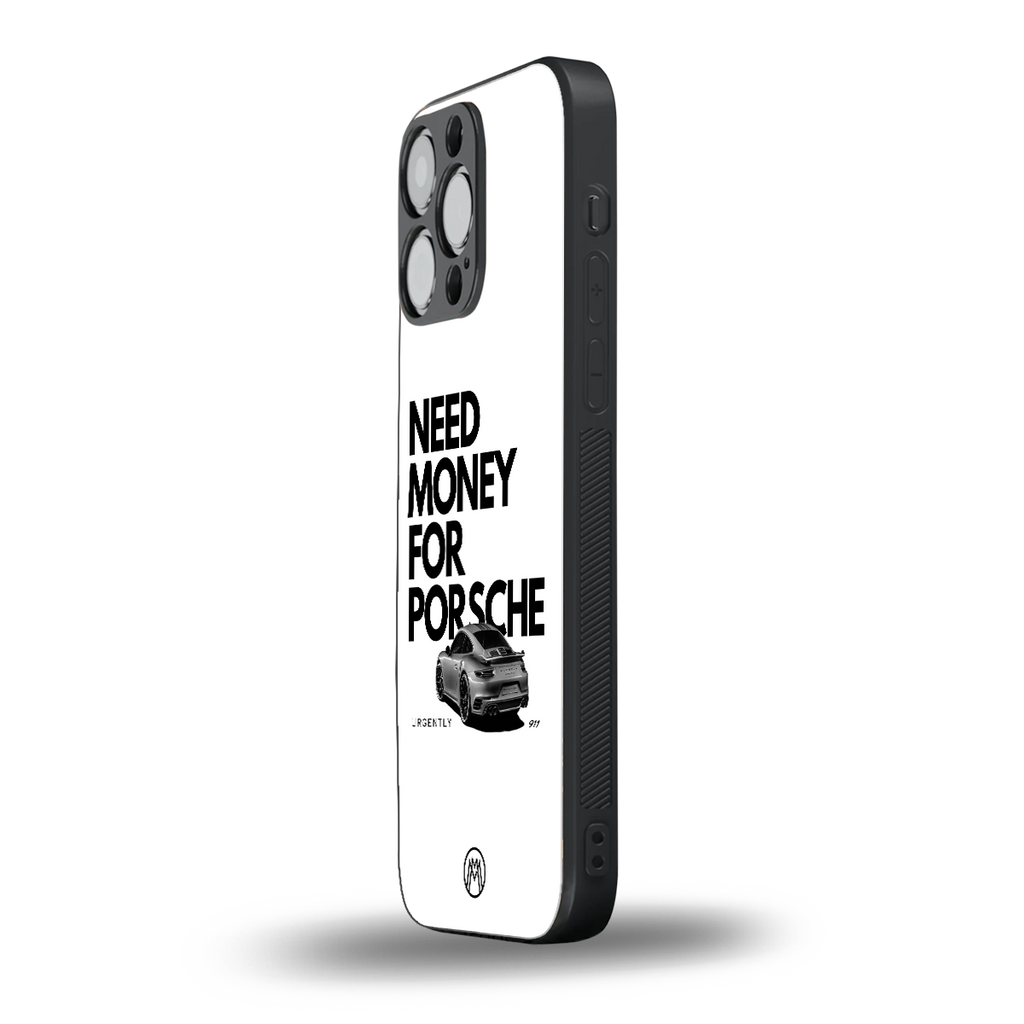 need money for porsche back phone cover | glass case for iphone 16 pro max
