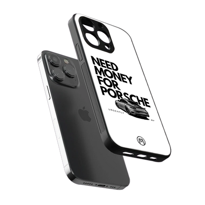 need money for porsche back phone cover | glass case for iphone 16 pro
