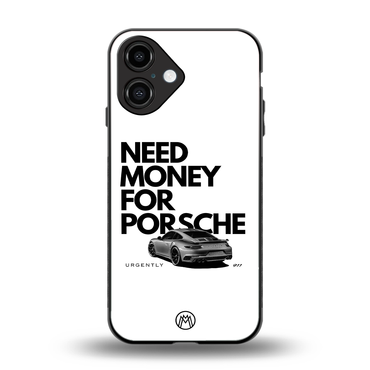 need money for porsche back phone cover | glass case for iphone 16