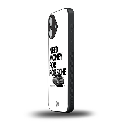 need money for porsche back phone cover | glass case for iphone 16