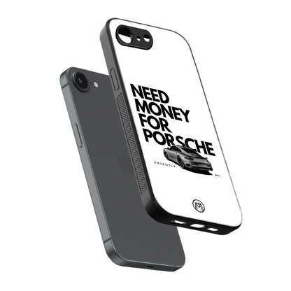 need money for porsche back phone cover | glass case for iphone 16e