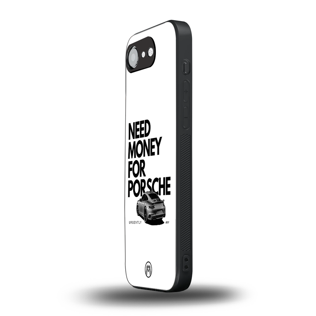 need money for porsche back phone cover | glass case for iphone 16e