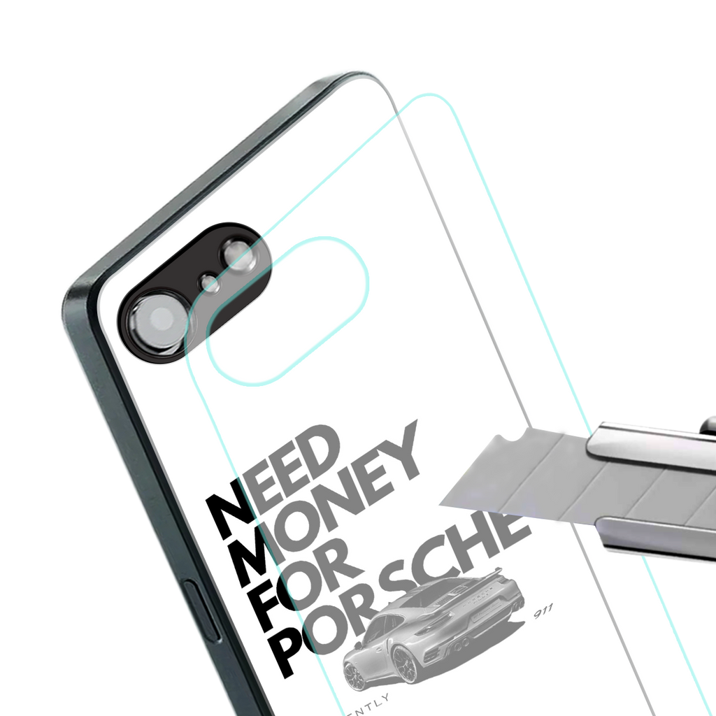 need money for porsche back phone cover | glass case for iphone 16e