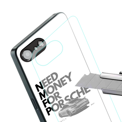 need money for porsche back phone cover | glass case for iphone 16e