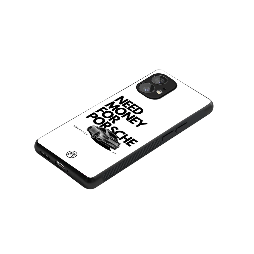 need money for porsche back phone cover | glass case for nothing phone 1