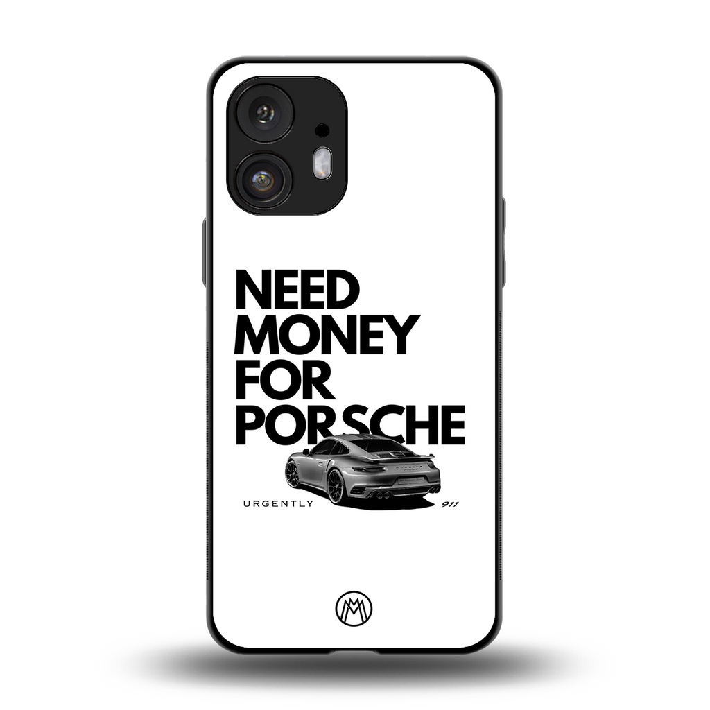 need money for porsche back phone cover | glass case for nothing phone 2