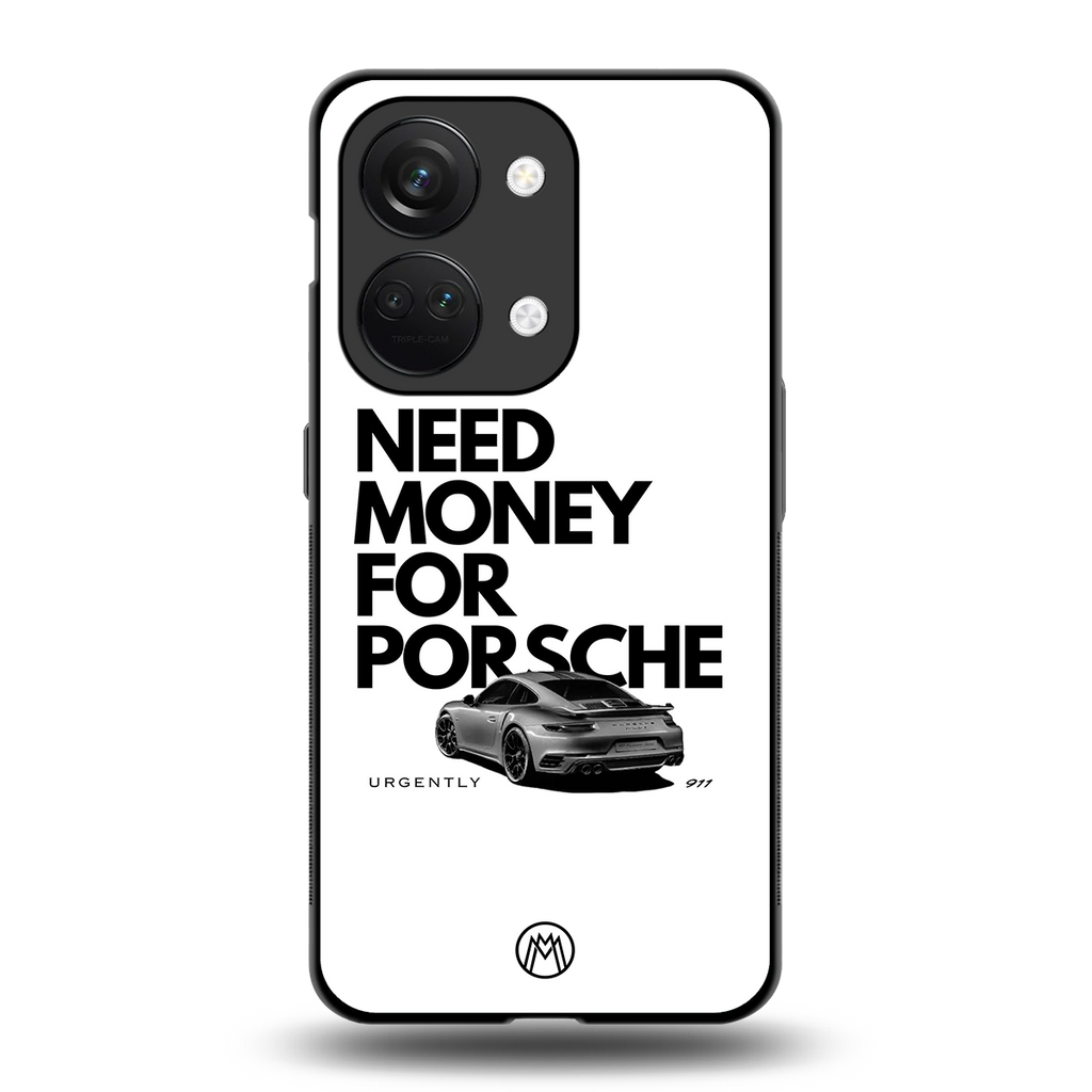 need money for porsche back phone cover | glass case for oneplus nord 3