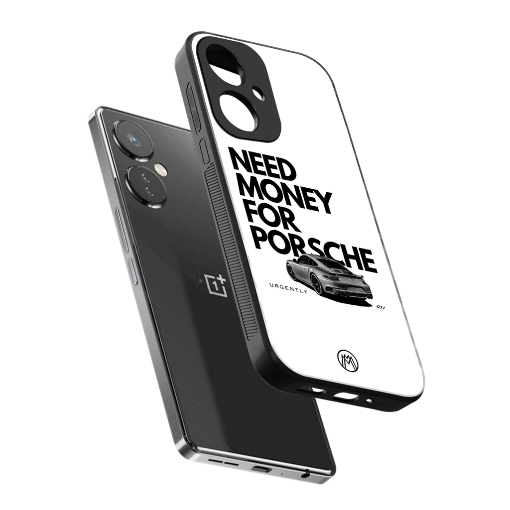 need money for porsche back phone cover | glass case for oneplus nord ce 3