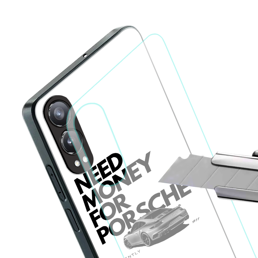 need money for porsche back phone cover | glass case for oneplus nord ce 4 lite