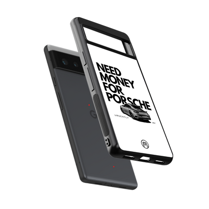 need money for porsche back phone cover | glass case for Google Pixel 6A