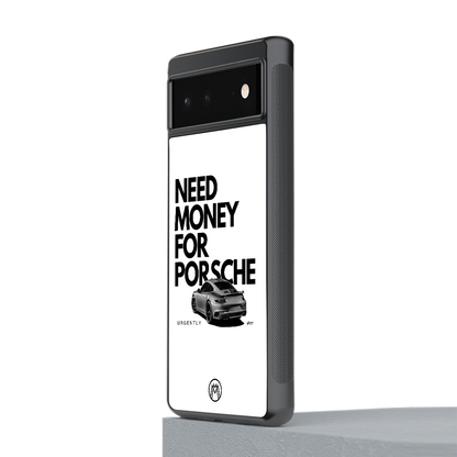 need money for porsche back phone cover | glass case for Google Pixel 6A