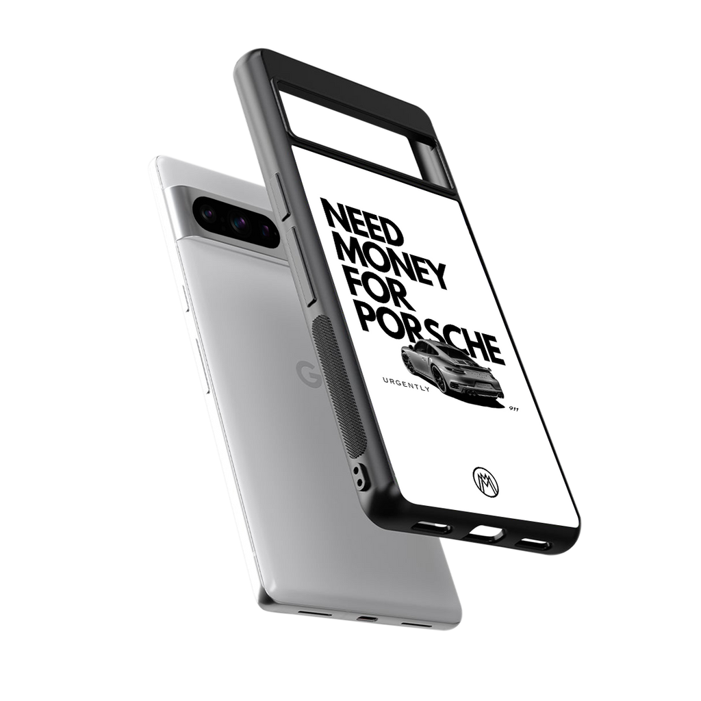 need money for porsche back phone cover | glass case for google pixel 8 pro