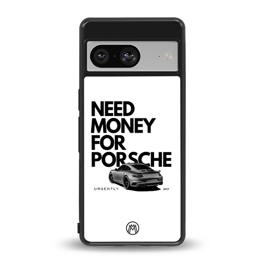 need money for porsche back phone cover | glass case for Google Pixel 8