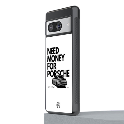 need money for porsche back phone cover | glass case for Google Pixel 8
