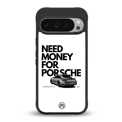 need money for porsche back phone cover | glass case for google pixel 9 pro xl