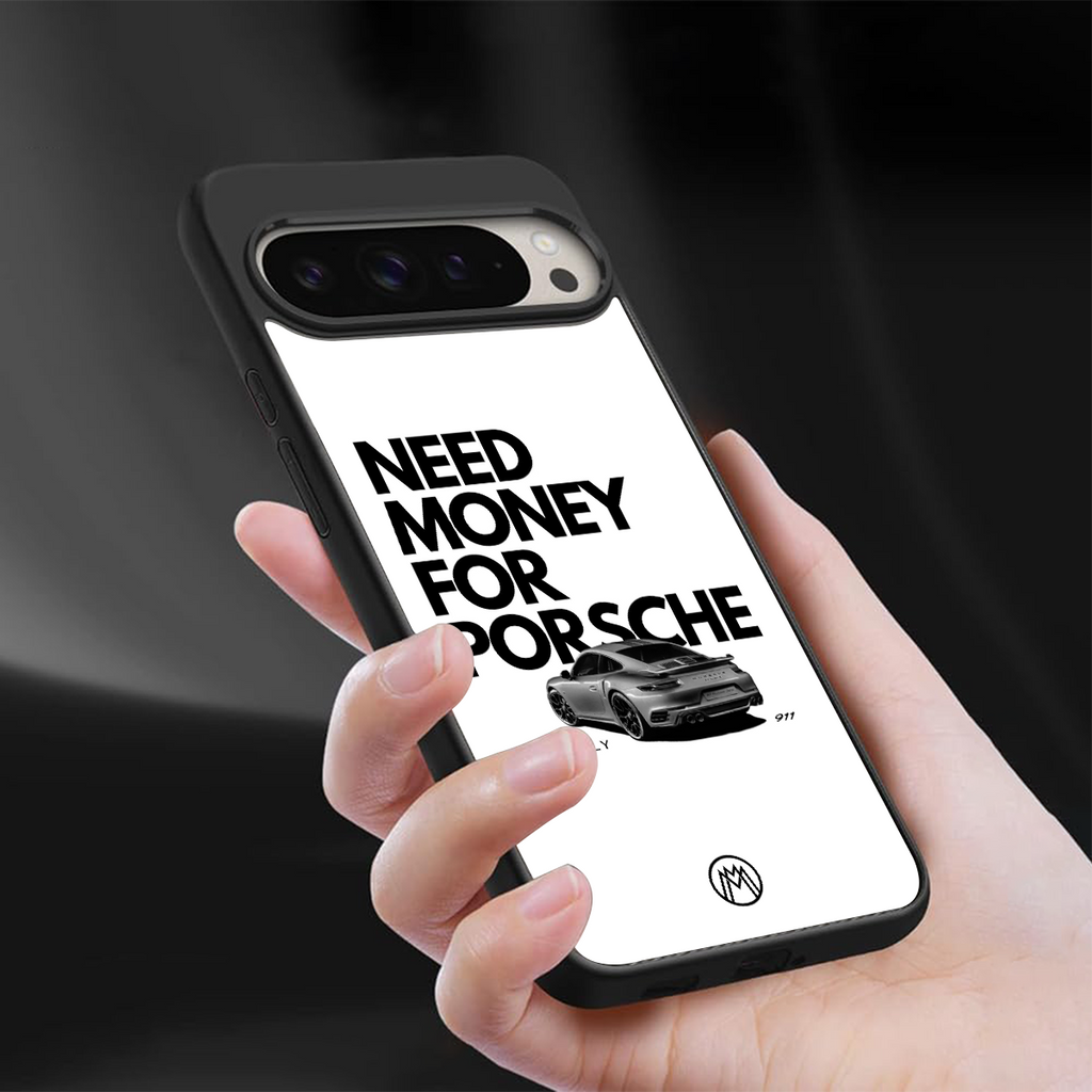 need money for porsche back phone cover | glass case for google pixel 9 pro xl