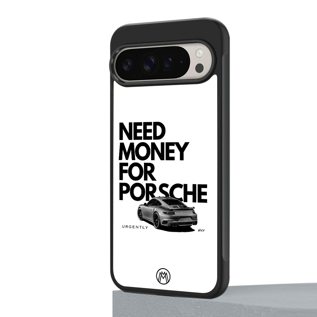 need money for porsche back phone cover | glass case for google pixel 9 pro xl
