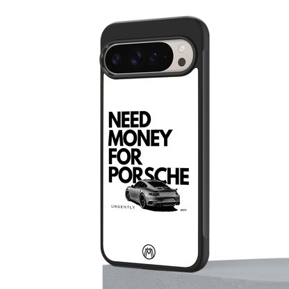 need money for porsche back phone cover | glass case for google pixel 9 pro xl