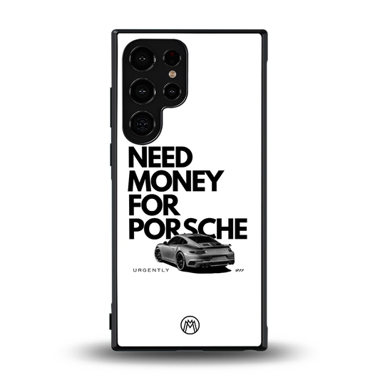 need money for porsche back phone cover | glass case for samsung galaxy s24 ultra