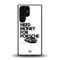 need money for porsche back phone cover | glass case for samsung galaxy s25 ultra