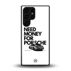 need money for porsche back phone cover | glass case for samsung galaxy s25 ultra