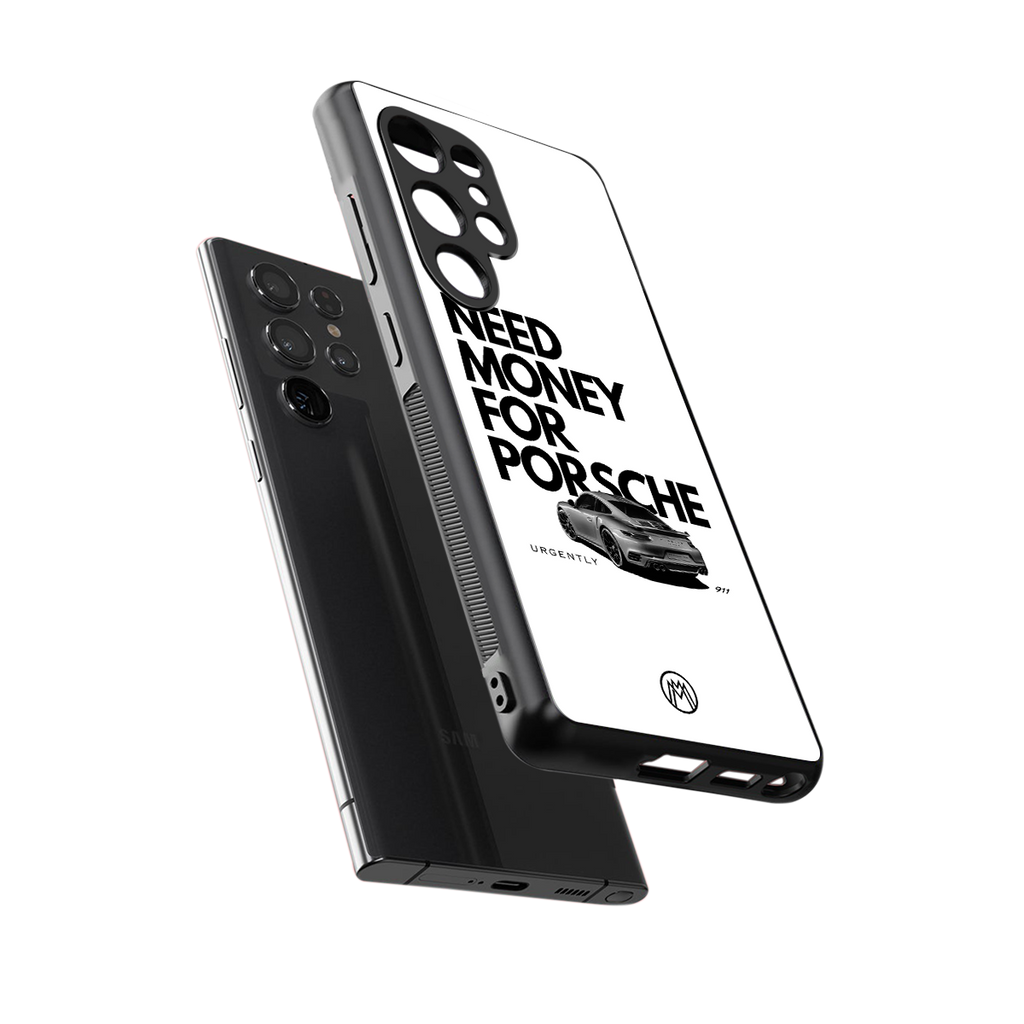 need money for porsche back phone cover | glass case for samsung galaxy s25 ultra
