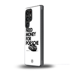 need money for porsche back phone cover | glass case for samsung galaxy s25 ultra