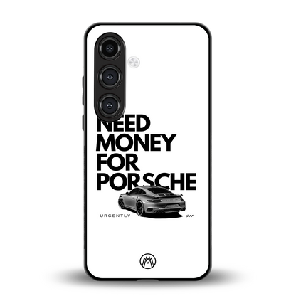 need money for porsche back phone cover | glass case for samsung galaxy s24 plus