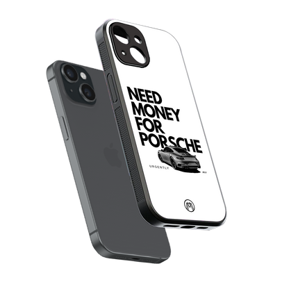 need money for porsche back phone cover | glass case for iphone 15