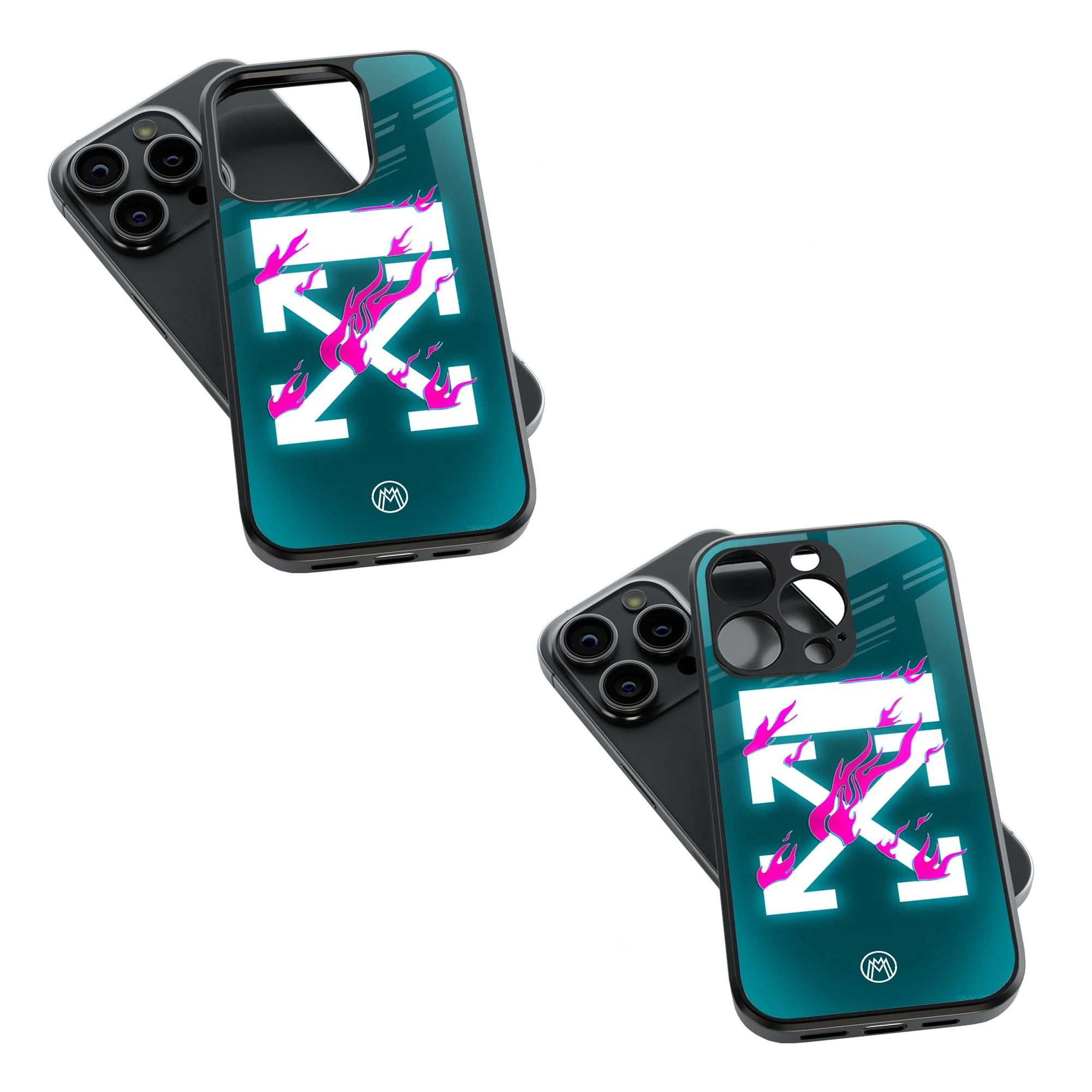 Trendy Glass Back Mobile Case for iPhone, Samsung, Redmi, OnePlus, Google Pixel, Motorola