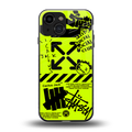neon travis scott x anti social social club back phone cover | glass case for iphone 13 mini