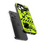 neon travis scott x anti social social club back phone cover | glass case for iphone 13 pro max