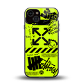 neon travis scott x anti social social club back phone cover | glass case for iphone 13