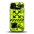 neon travis scott x anti social social club back phone cover | glass case for iphone 15 plus