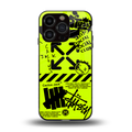 neon travis scott x anti social social club back phone cover | glass case for iphone 15 pro