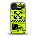 neon travis scott x anti social social club back phone cover | glass case for iphone 15