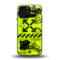 neon travis scott x anti social social club back phone cover | glass case for iphone 16 pro max