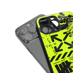 neon travis scott x anti social social club back phone cover | glass case for iphone 15 pro