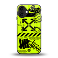 neon travis scott x anti social social club back phone cover | glass case for iphone 16